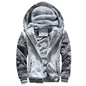 Men’s Camouflage Winter Jacket – Thick Fleece Hooded Coat for Casual Streetwear - TREND HAUSE